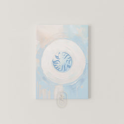 CANVAS | MODERN BEIGE & BLUE ABSTRACT | ASSALAMU ALAIKUM