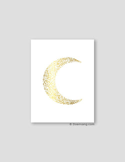 FOIL POSTER | Al Kursi Moon, White - Doenvang