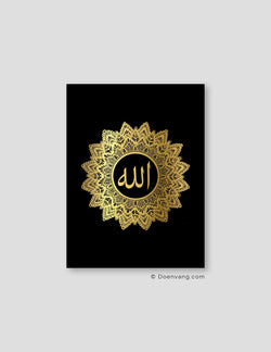 FOIL POSTER | Allah Mandala, Black - Doenvang