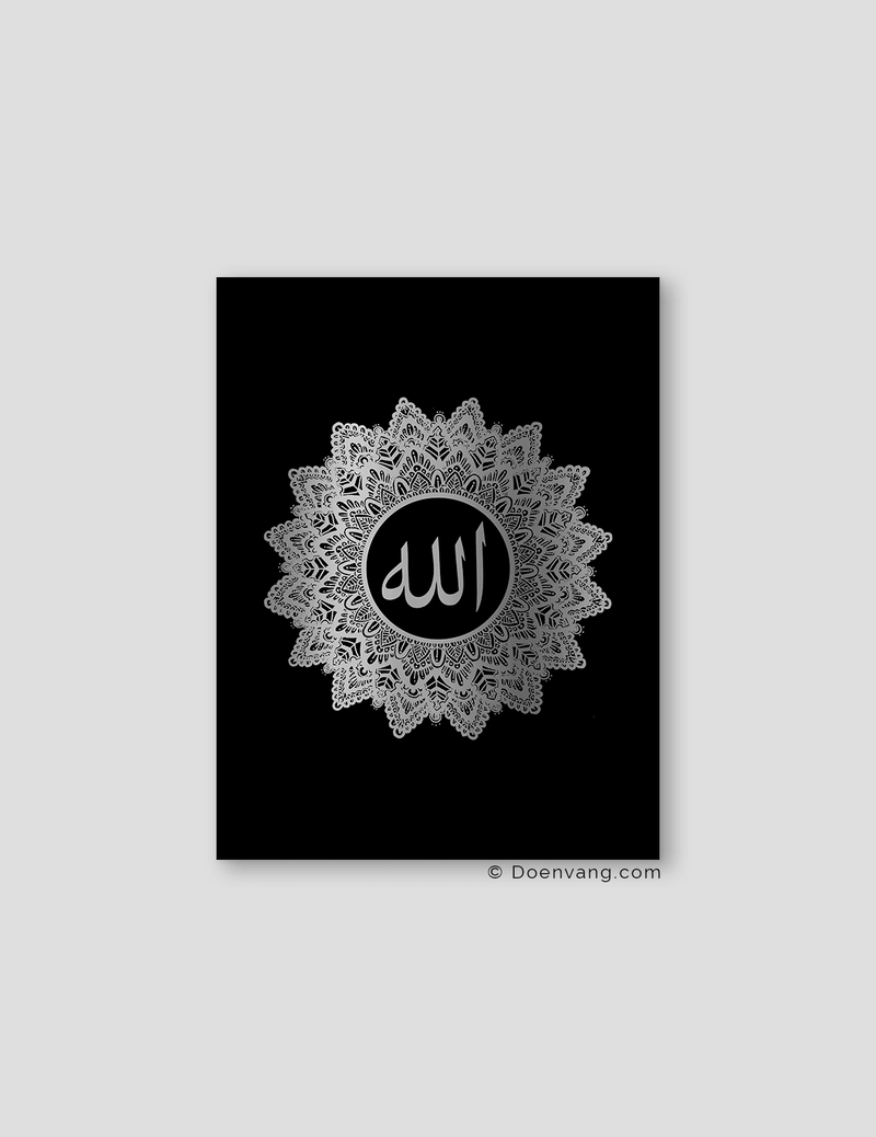 FOIL POSTER | Allah Mandala, Black - Doenvang