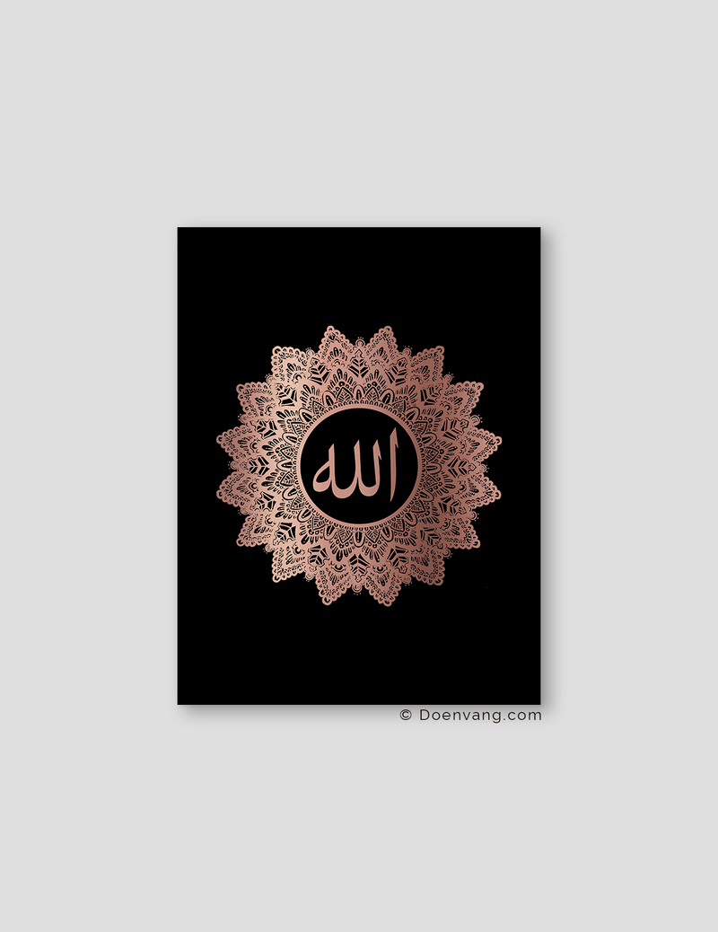 FOIL POSTER | Allah Mandala, Black - Doenvang