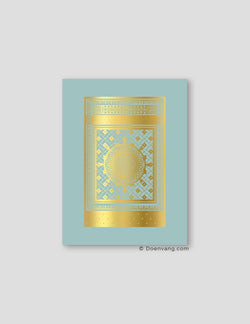 FOIL POSTER | An Nabawi Door, Celeste Background - Doenvang