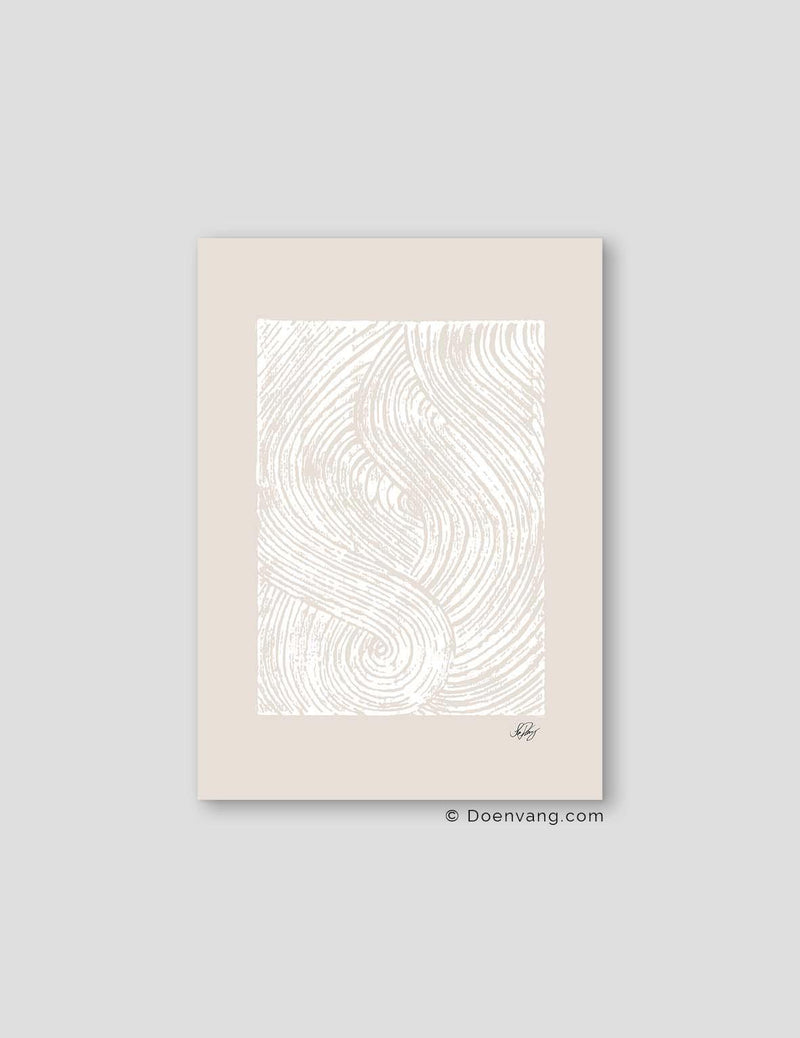 Handmade Allah Shapes | White on Beige - Doenvang