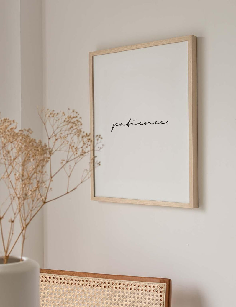 Patience | Text Poster - Doenvang