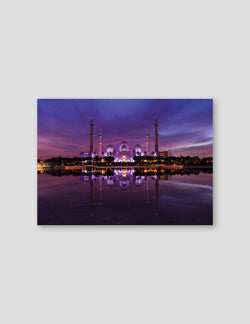 Sheikh Zayed Mosque, Purple Sunset, UAE 2020 - Doenvang