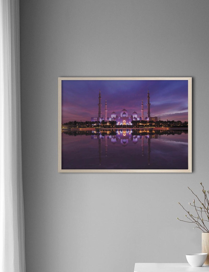 Sheikh Zayed Mosque, Purple Sunset, UAE 2020 - Doenvang